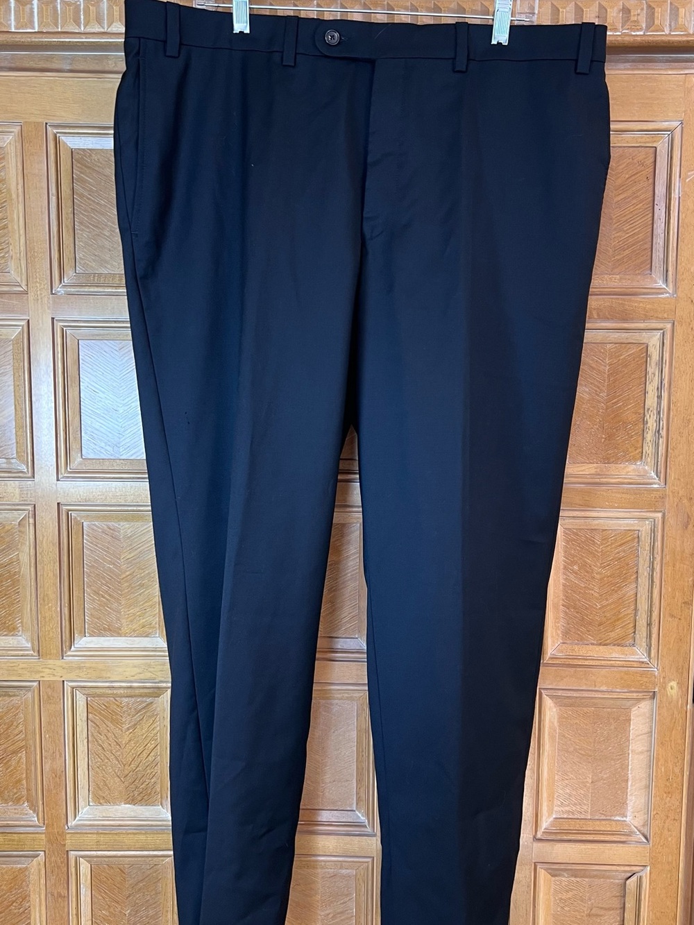 Saks fifth avenue mens dress pants black super 110 40x31